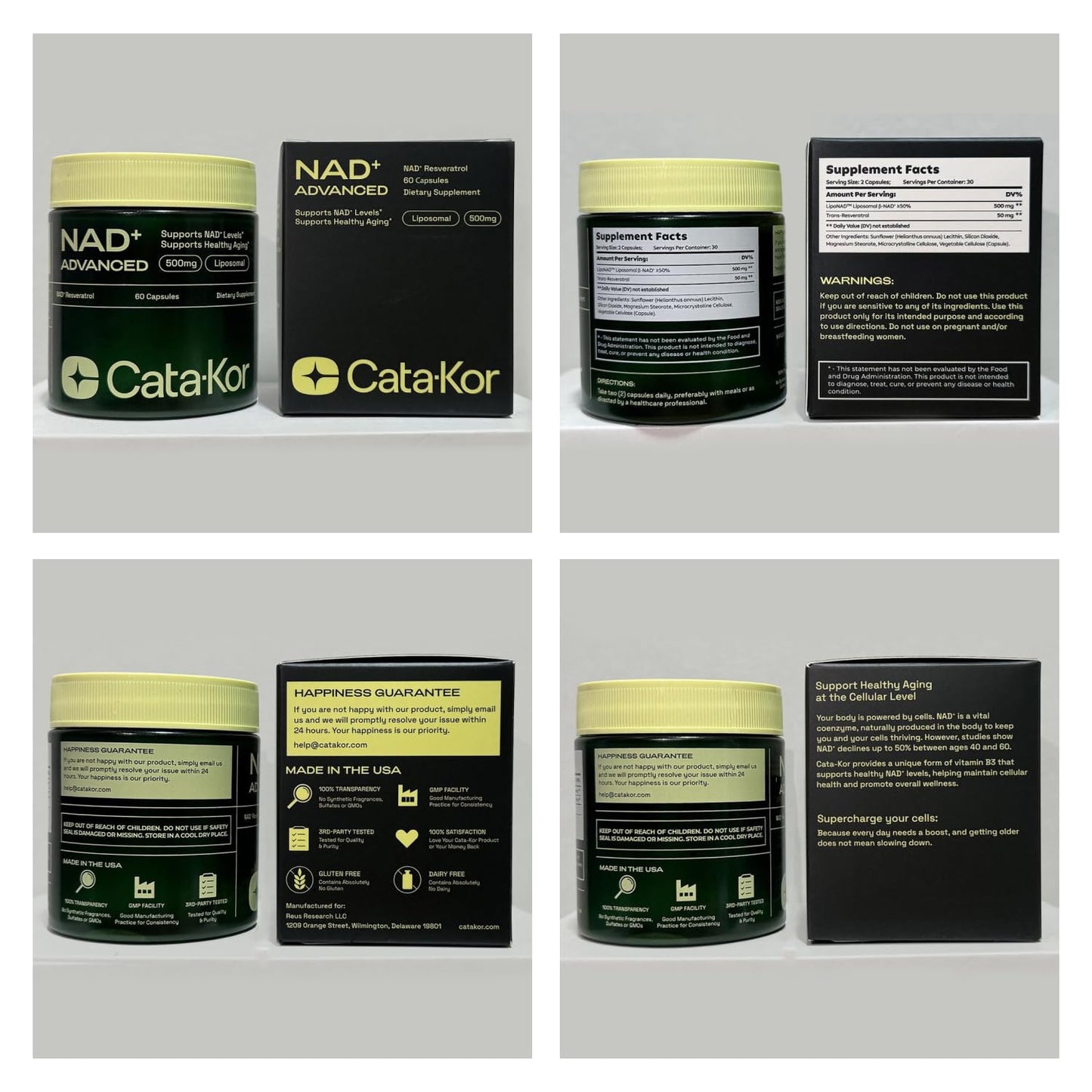 Liposomal NAD+ Supplement with Resveratrol – NMN Supplement Alternative – Third-Party Tested – Advanced NAD Resveratrol